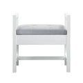 Upholstered Bench, Glossy White H23375