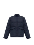 Eleventy quilted stand-up collar jacket