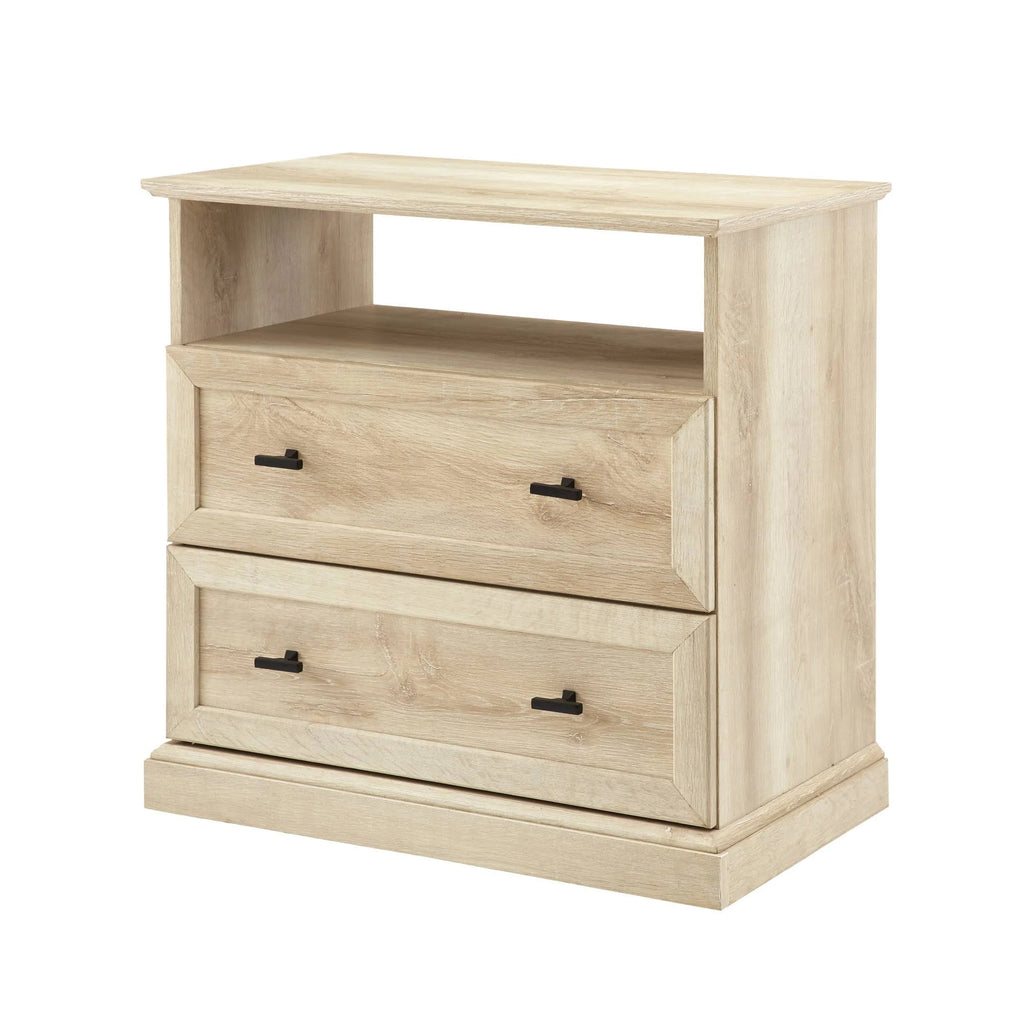 2 Drawer End Table White Oak P63228