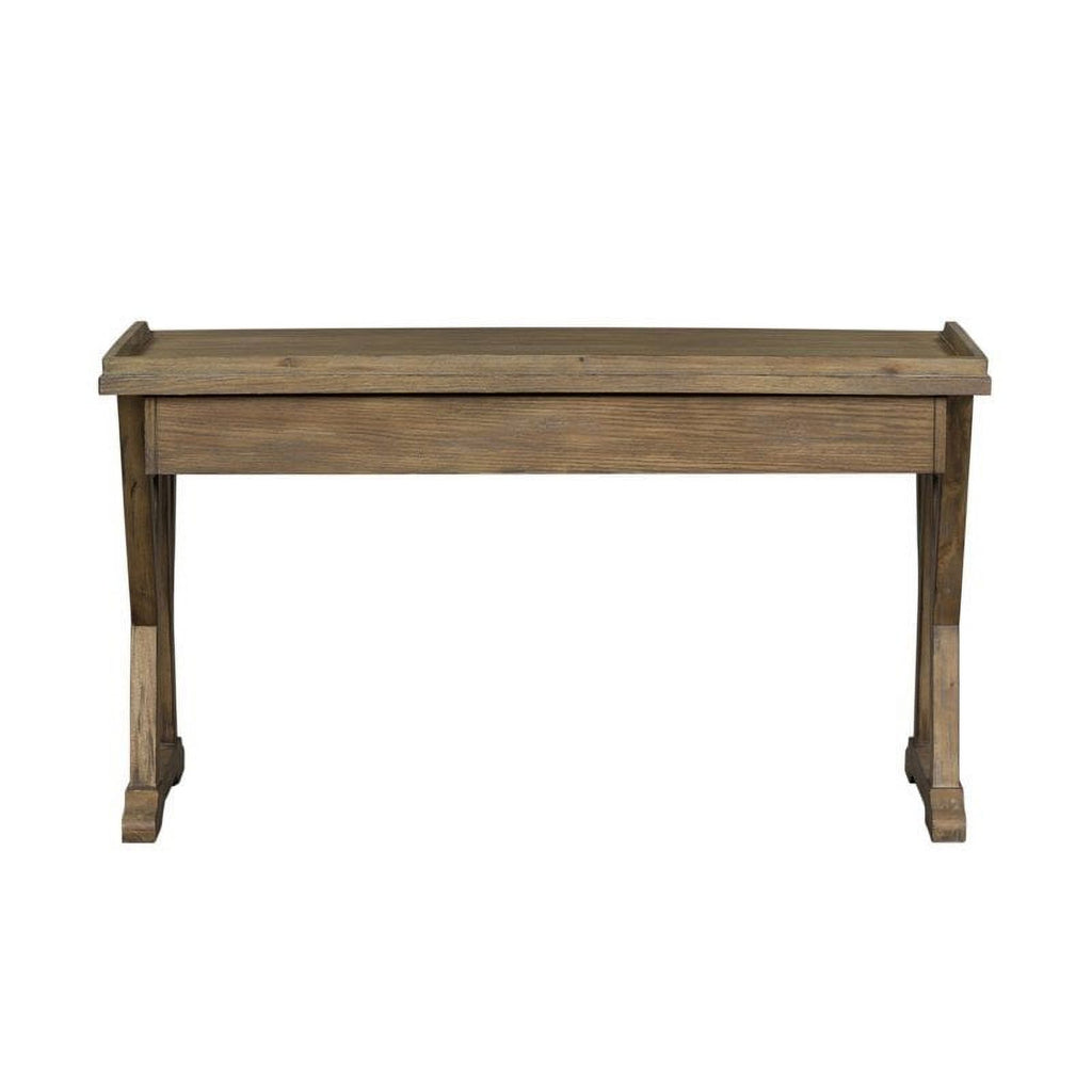 Rustic Saddle Finish Lift Top Writing Desk S74854