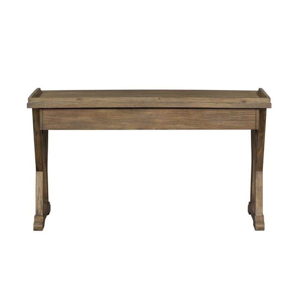 Rustic Saddle Finish Lift Top Writing Desk S74854