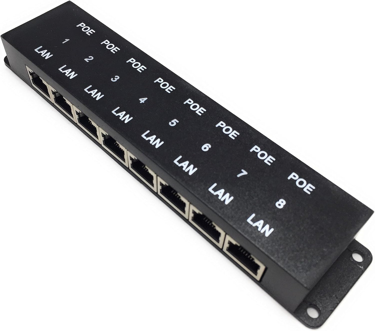 8 Port PoE Injector with 48 Volt 120 Watt Power Supply, Pack of 2 E970