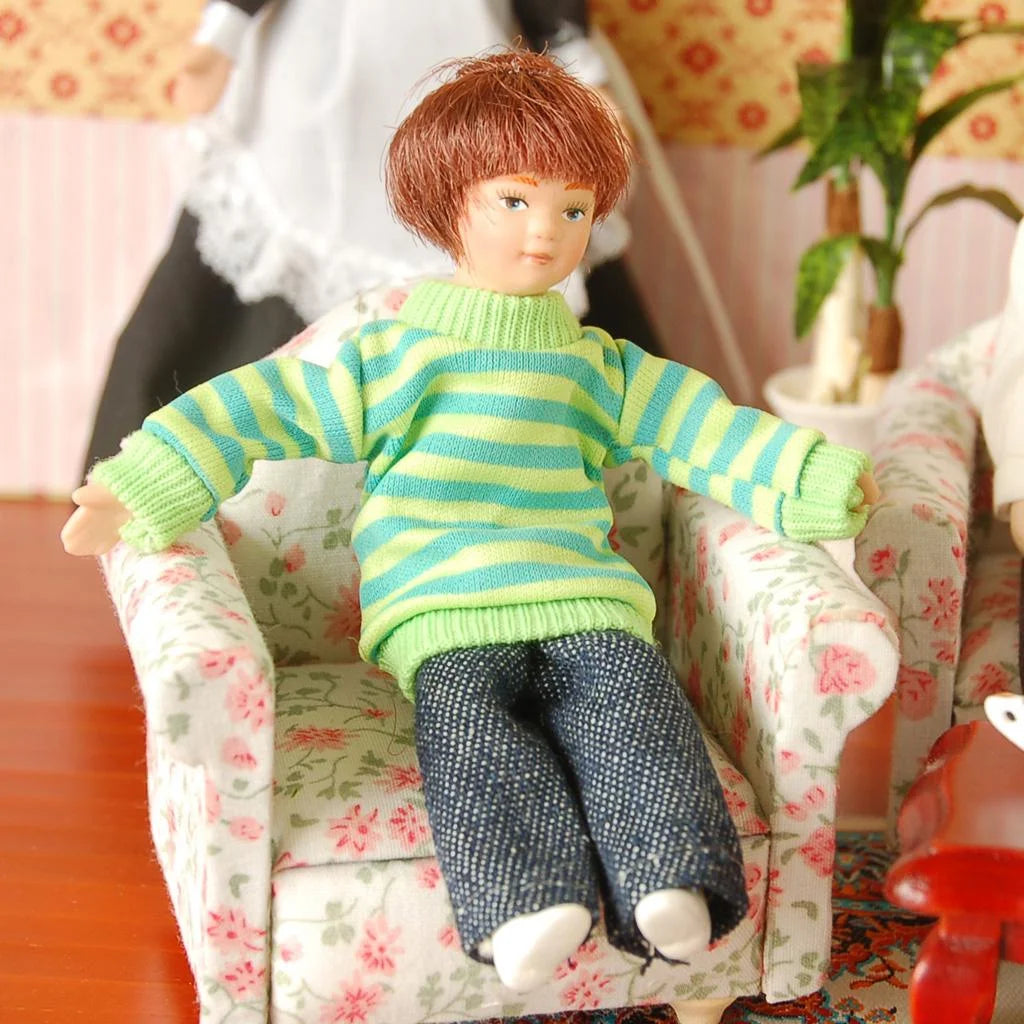 Porcelain Doll People Model with Display Stand S489873