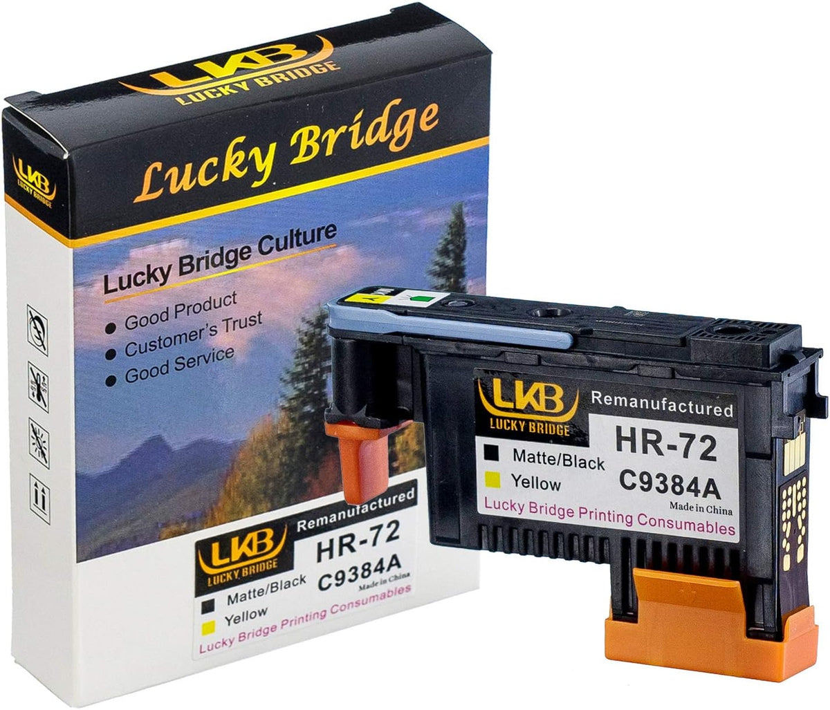 Remanufactured HP72 Printheads Replacement for HP Designjet Printers, 1 Set 3PK, Pack of 2 J437