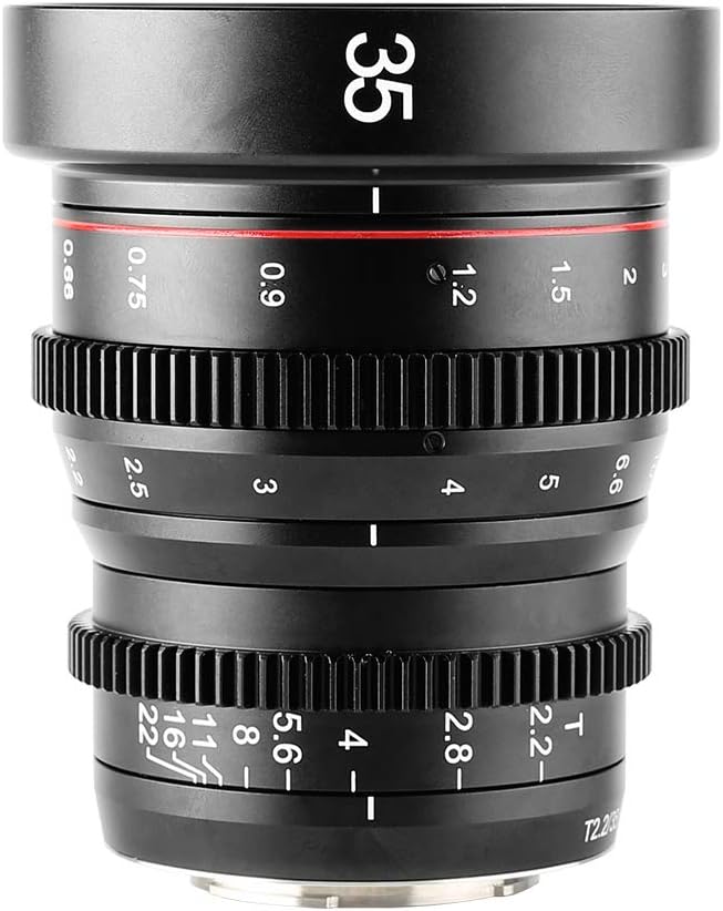 35mm T2.2 Manual Focus Cinema Lens for M43 Mount Cameras T106
