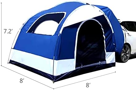 SUV Tent 8' W x 8' L x 7.2' H Blue and Gray F5909