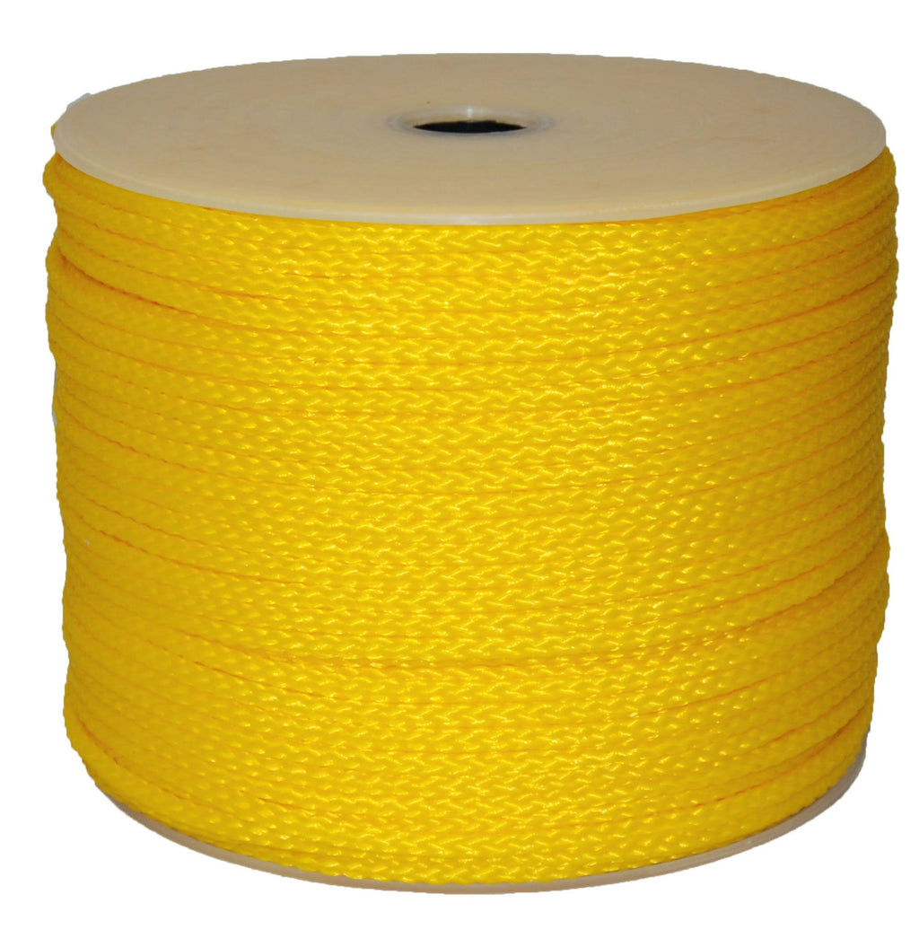 1/4x22 x 1000& Yellow Braided Rope Q77436