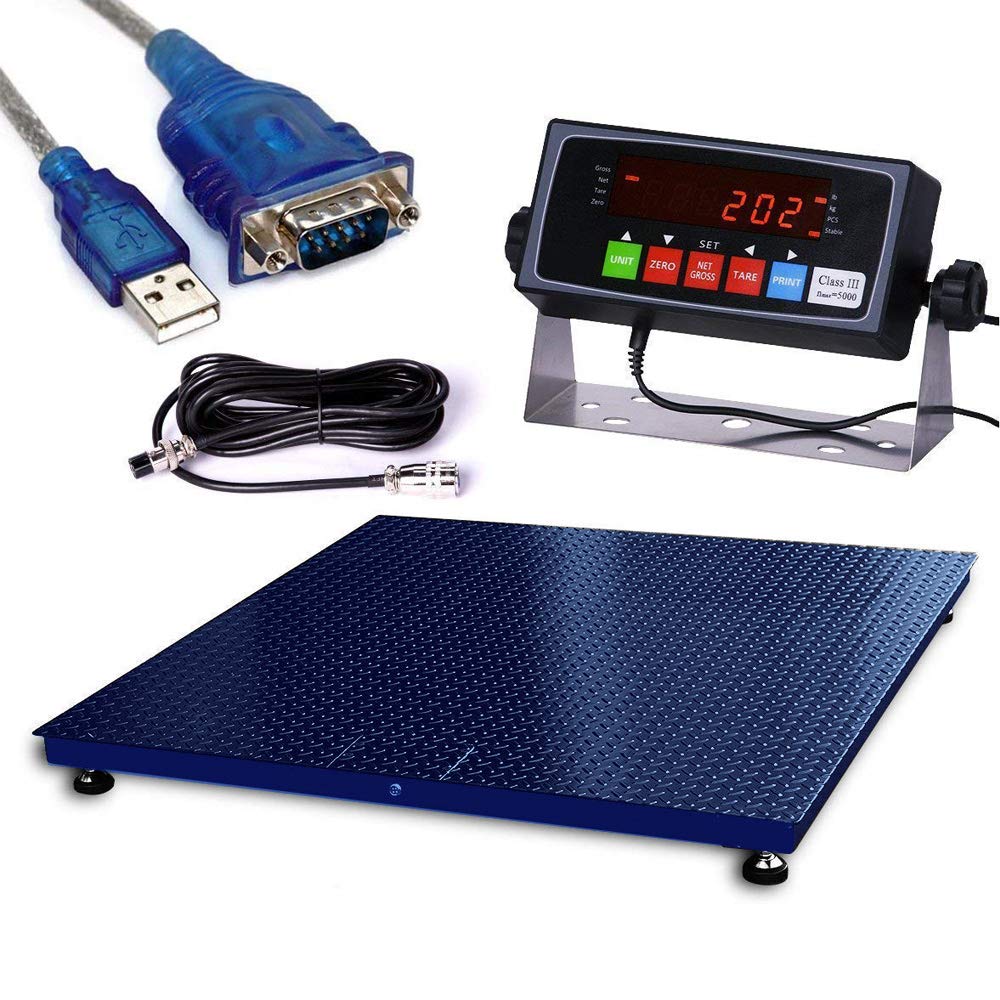 Heavy Duty Industrial Pallet Floor Scale with Digital Display Indicator (36x36) U664
