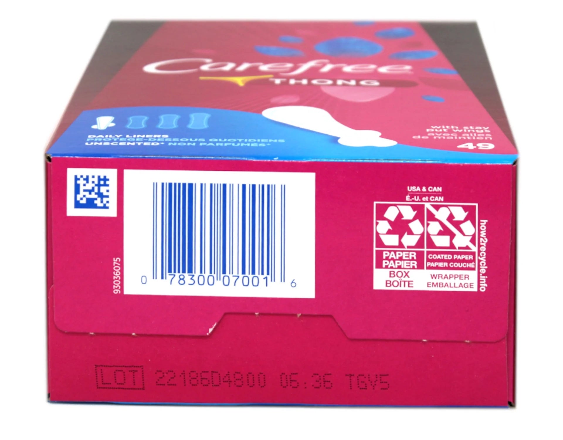 Unscented Pantiliners with Stay Put Wings G69843