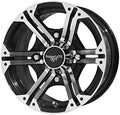 14x7 H-Series Bandit Wheel for Polaris UTV, 4/156 Bolt Pattern, 4.5 + 2.5 Offset, Cast Aluminum, Nuts & Metal Valve Stem Included D562