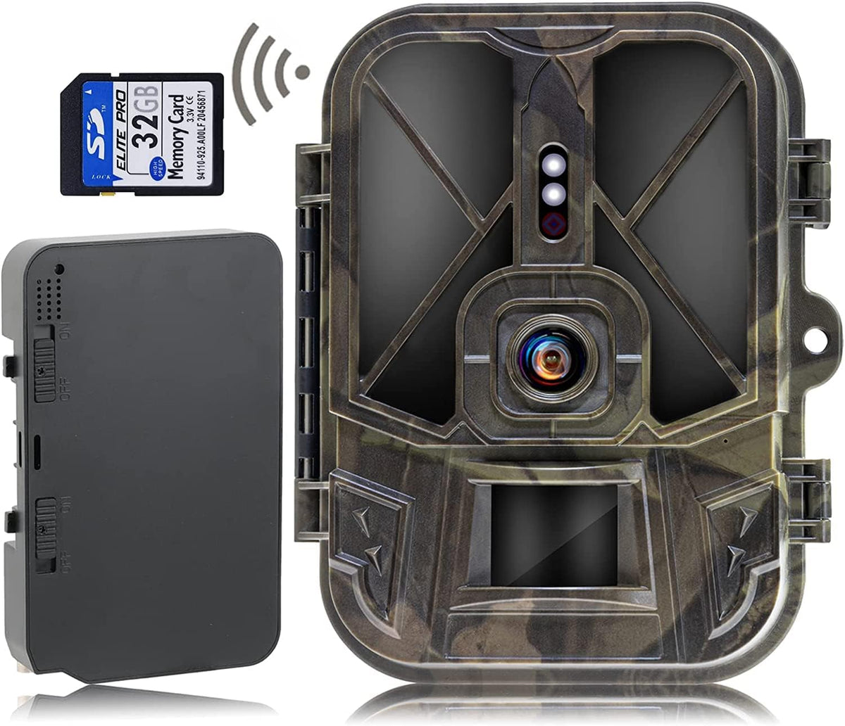 4K 30MP Trail Camera with Night Vision Motion Activated Hunting Camera O908525