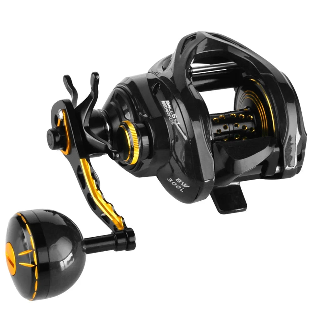 Baitcasting Reel 6+1BB with Carbon Fiber Construction and Magnetic Brake W392260