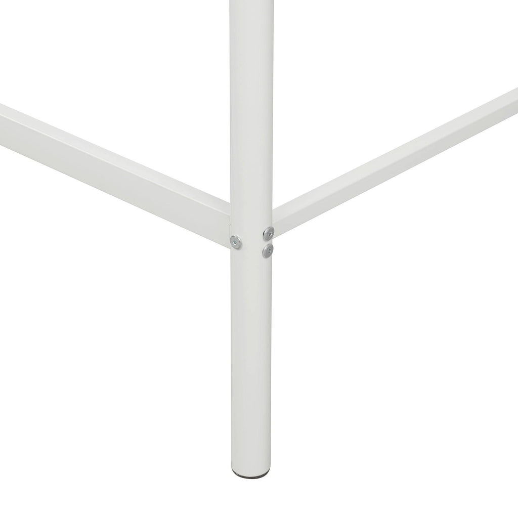 White Metal Twin Loft Bed E298562