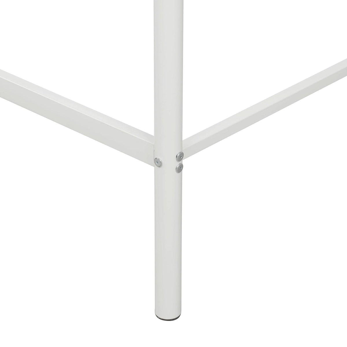 White Metal Twin Loft Bed E298562