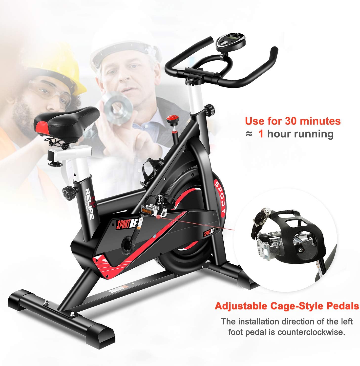 Exercise Bike Indoor Cycling Bike Stationary Flywheel Bicycle with Resistance X684661