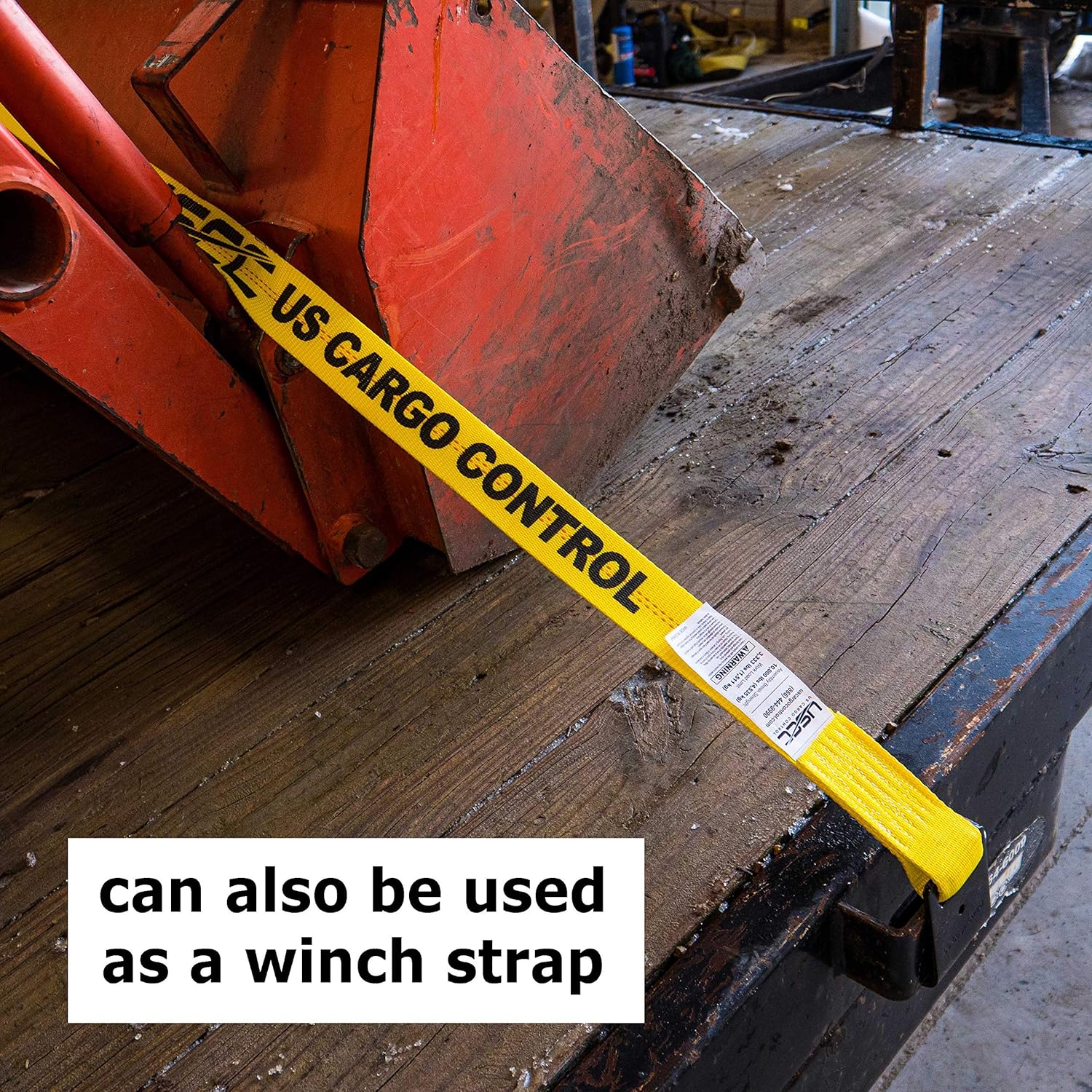 2 Pack 25 Foot Long 2 Inch Wide Replacement Strap with Black Flat Hook D97858