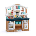 Tan/Blue Kids Play Kitchen R61941