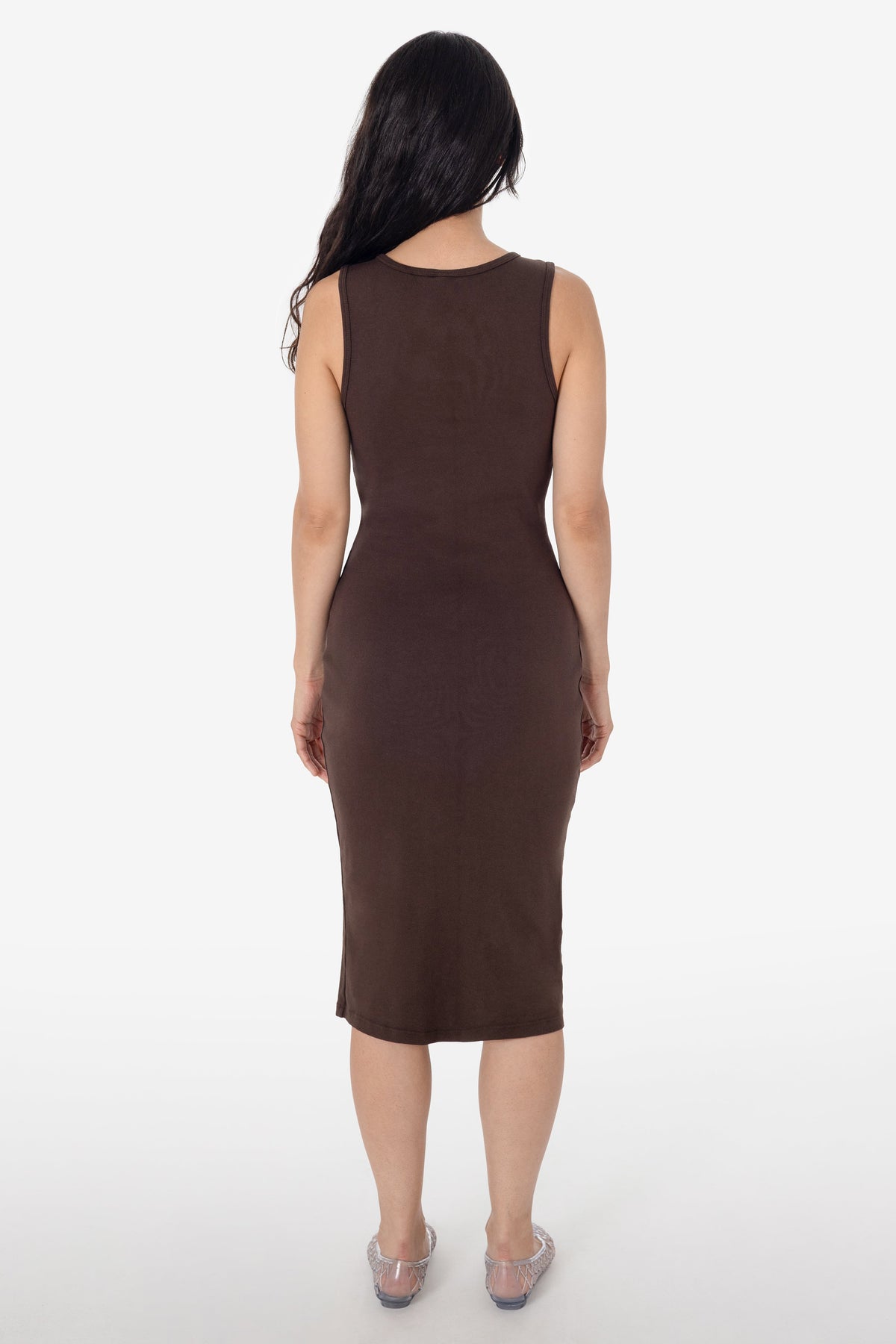 43240GD - Manantial Baby Rib Midi Dress