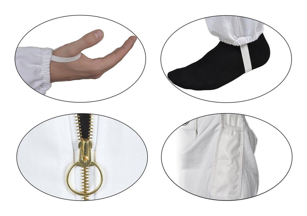 Polycotton Beekeeping Suit with Square Veil (xxx Large) L5945