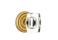 Satin Nickel Crystal Knob Passage Set P2582