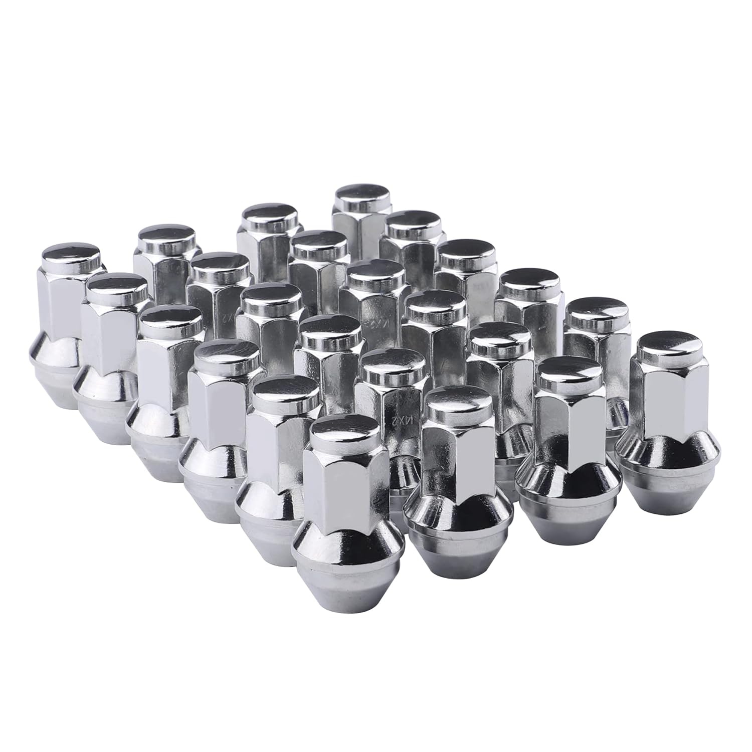 24PCS 13/16" Hex M14x2.0 Chrome Large Acorn Seat Lug Nuts X192698