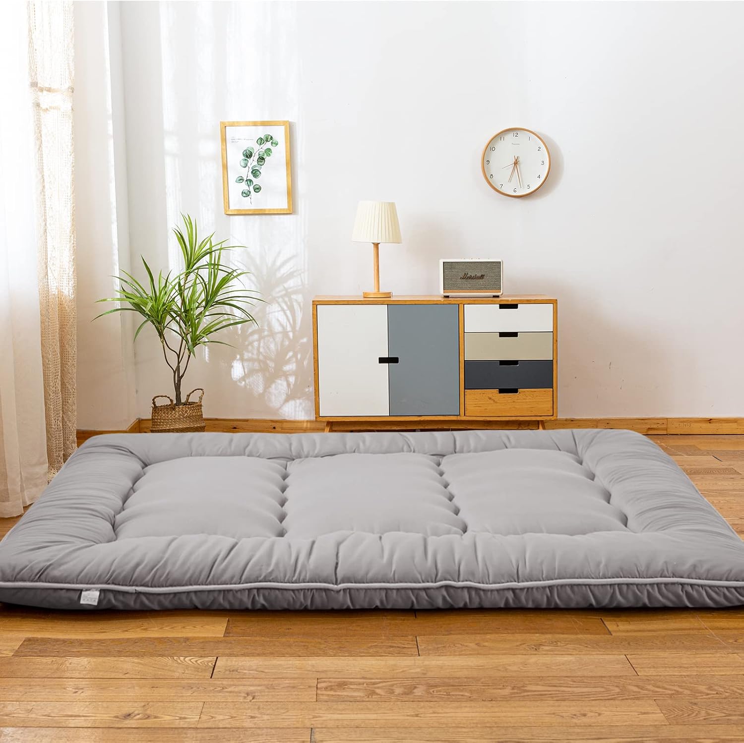 Black Twin Size Roll Up Futon Mattress K480716