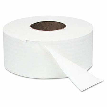 Jumbo Roll Bath Tissue 1 Ply White 12 Rolls D5254