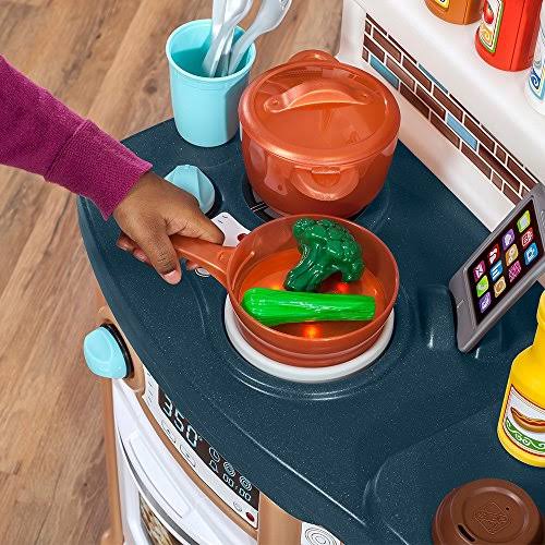 Tan/Blue Kids Play Kitchen R61941