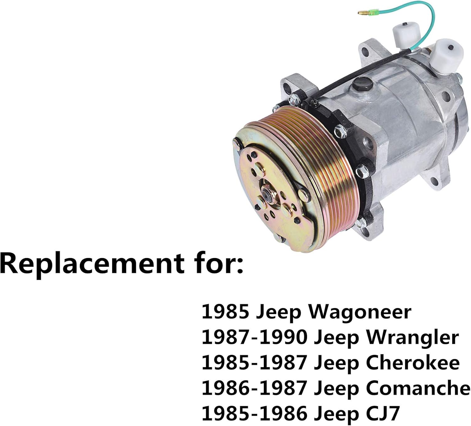 A/C Compressor for Jeep Wagoneer Wrangler Cherokee Comanche H51691