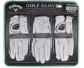 3 Pack Left Hand Cabretta Leather Golf Gloves C2180
