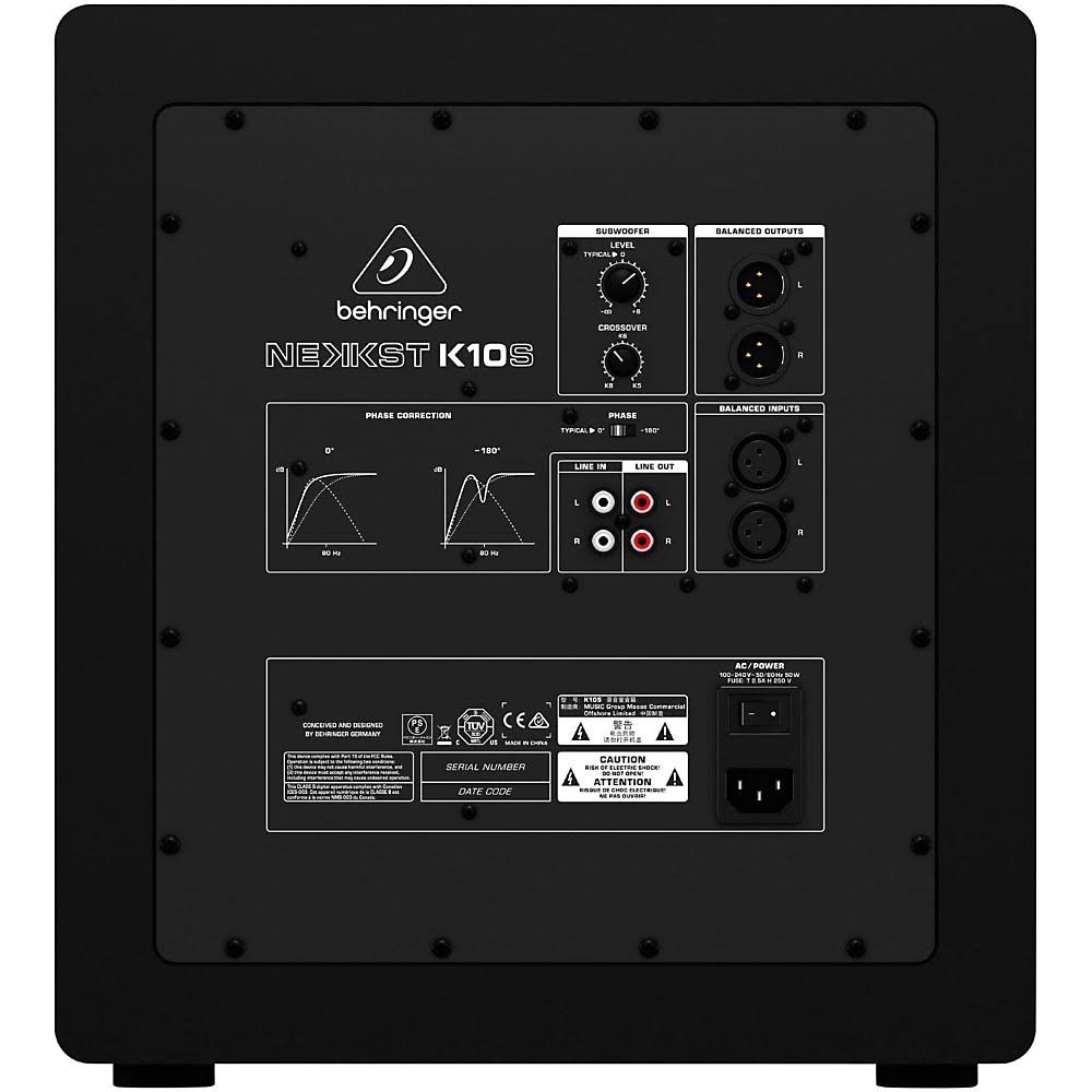 10x22 Studio Subwoofer, Black F23518