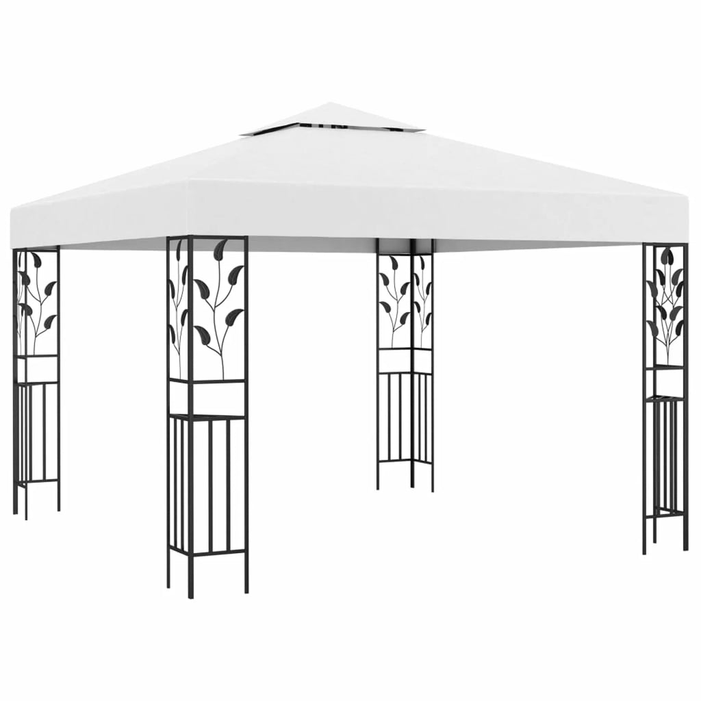 Party Tent Outdoor Gazebo Canopy Sun Shade Shelter Steel Frame White W643