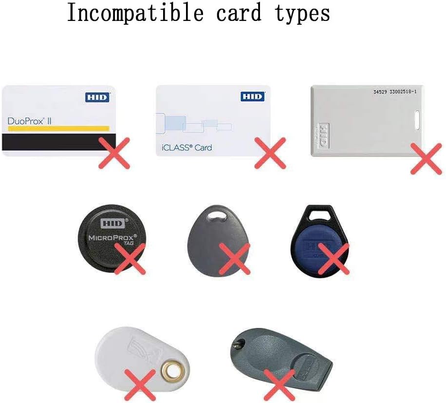 RFID 125KHz Card Reader Writer with EM4100 Chip Card, Key-fob 5pcs, Blank Card 5pcs K97335