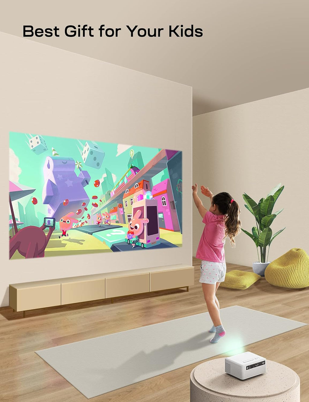 Mini Projector Y3 1080P Full HD Pocket Phone Projector, HDMI Cable & Remote Included, Pack of 2 Y296