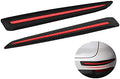 Black Anti-Collision Bumper Guard Strip Protector Trim (2 Pack) A71979