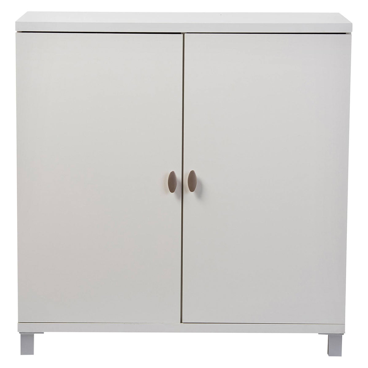 White Wood Entryway Storage Sideboard Cabinet V636604