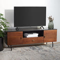 Black/Walnut Media Stand E1041