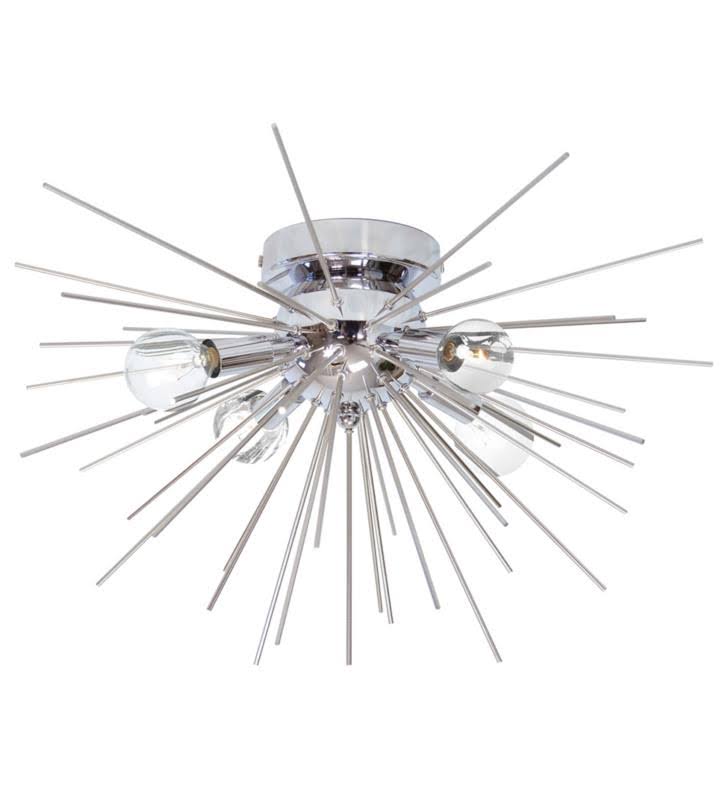 4 Light Flush Mount Gold Vintage Bronze A360602