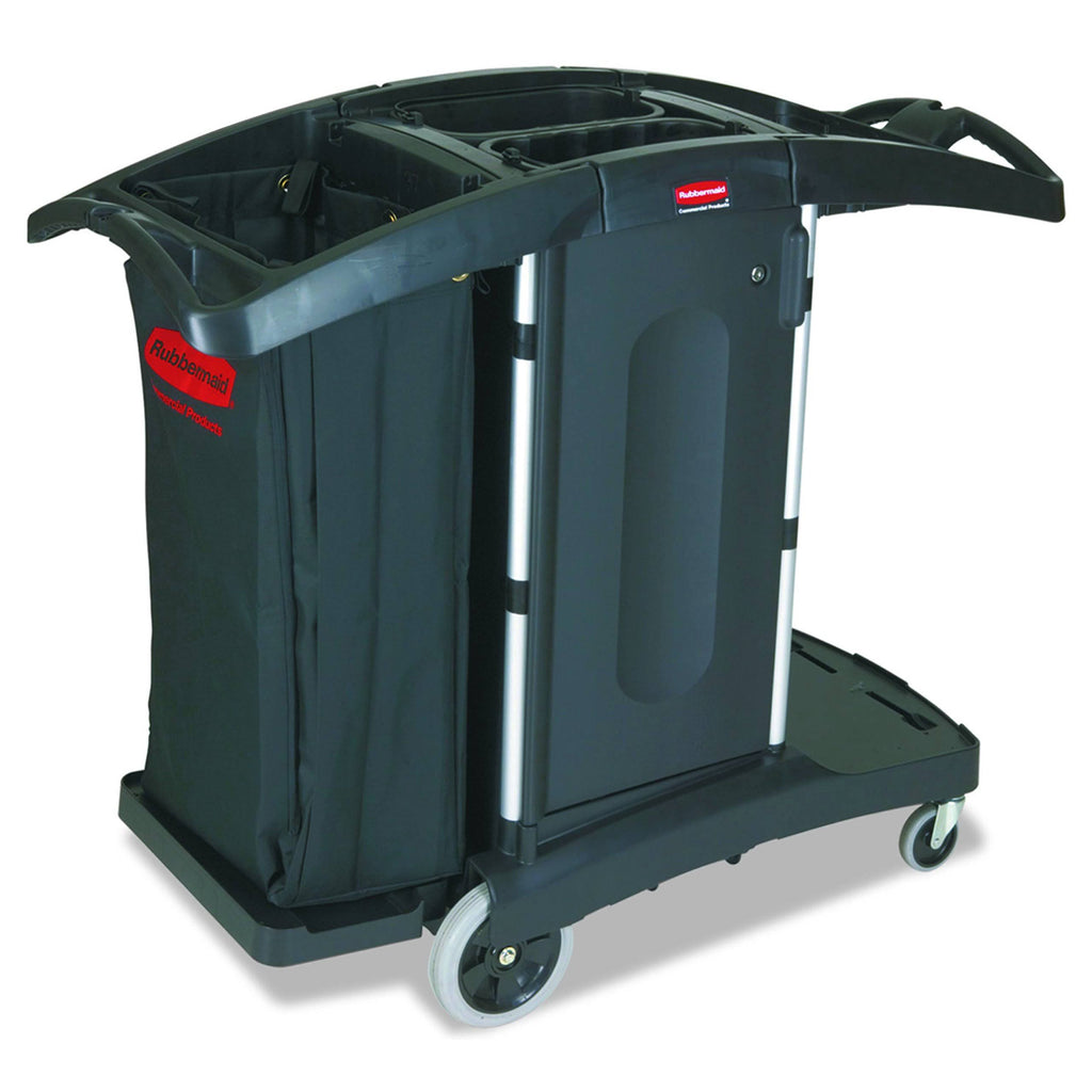 Black Compact Folding Housekeeping Cart L68180