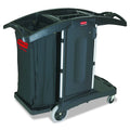Black Compact Folding Housekeeping Cart L68180
