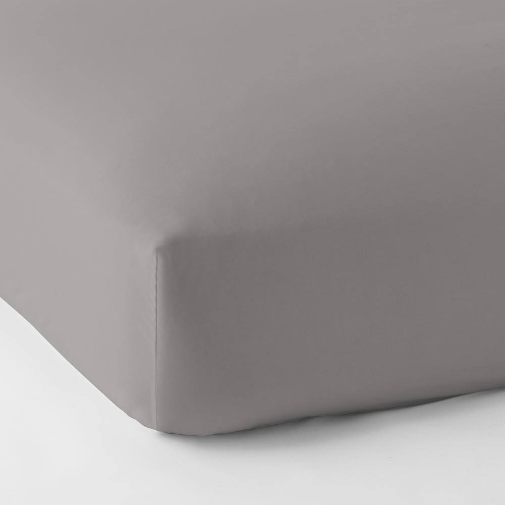 Silver Supima Cotton Sateen California King Fitted Sheet A5453