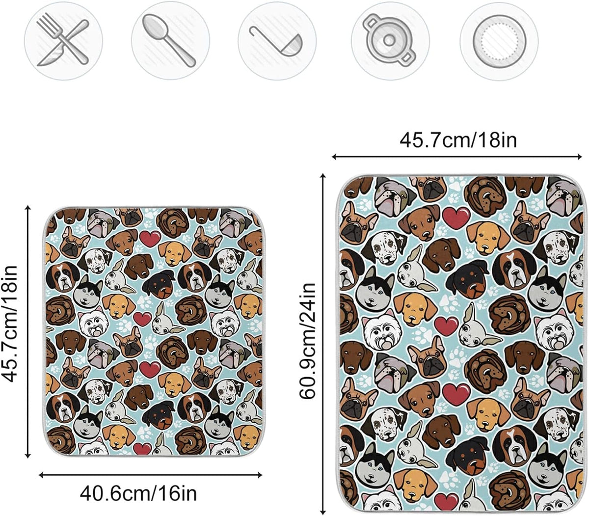 18" × 24" Microfiber Absorbent Drying Mat J2850