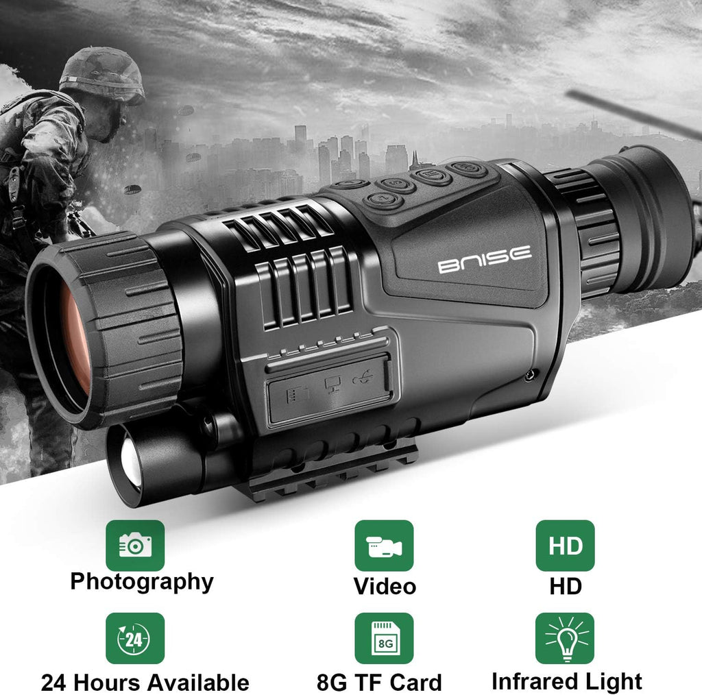 8x40 Infrared Night Vision Monocular Digital Camera with Video Playback USB Output 8G TFCard S392
