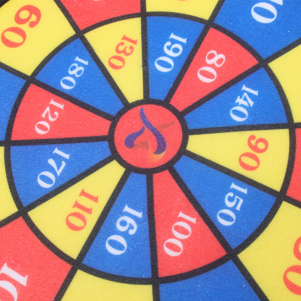 Flocking Dart Board with 4pcs Darts Dartboard Set J795056