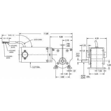 DC Gearmotor, 90 VDC I722