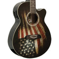 American Flag Acoustic-Electric Guitar J4588