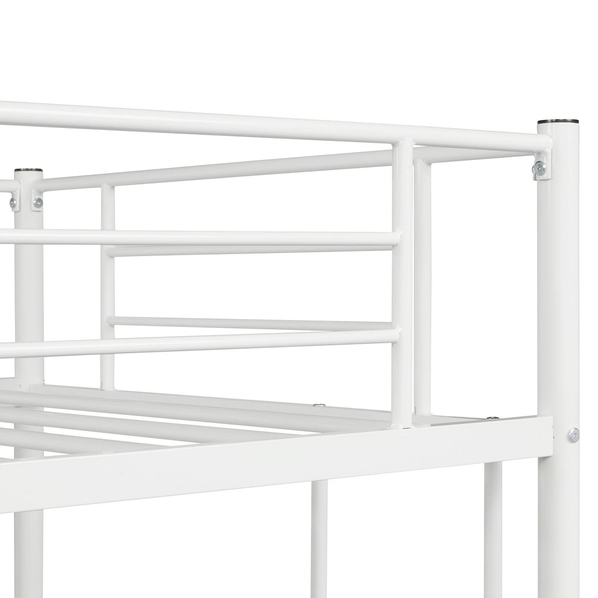 White Metal Twin Loft Bed E298562