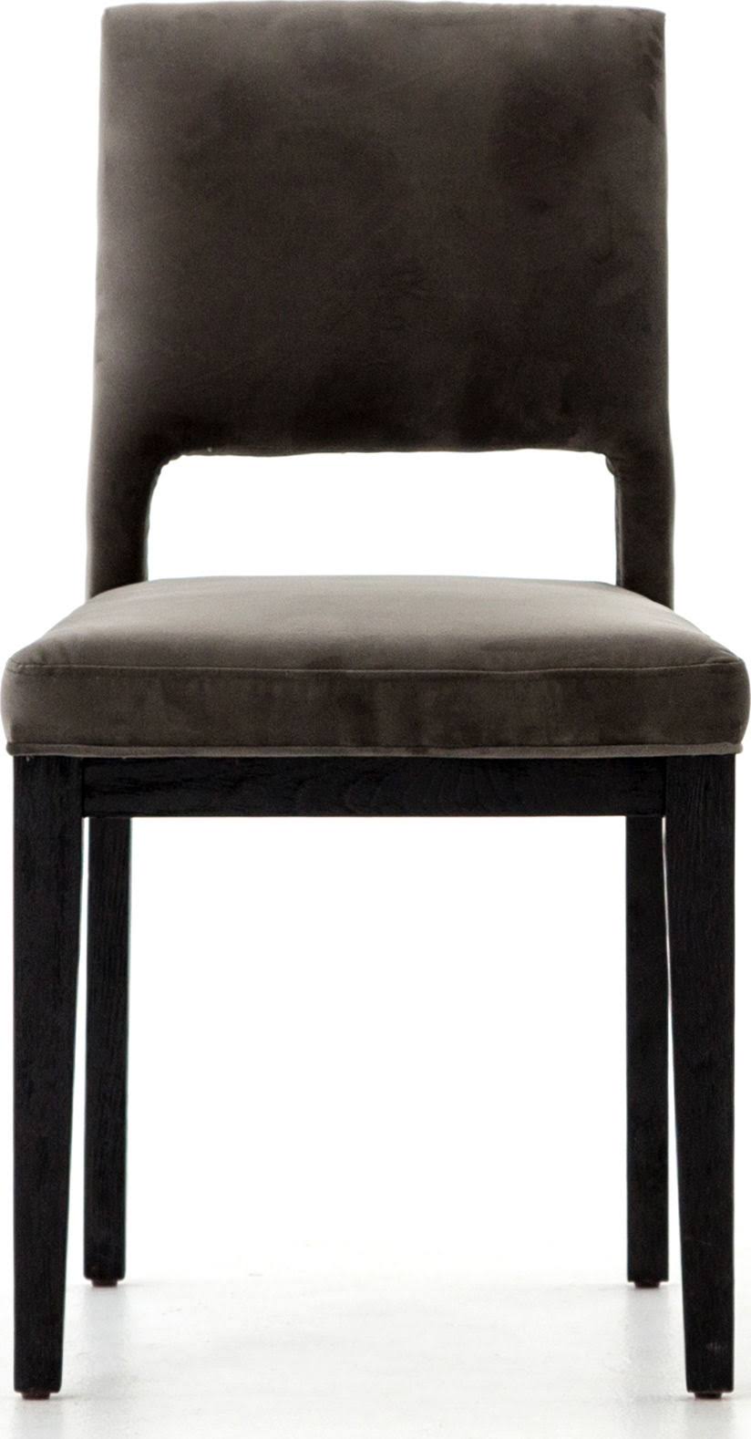 Washed Velvet Grey Dining Chair N516