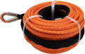 3/8 x 100 ft Synthetic Winch Rope with Hook and Protective Sleeve V28229