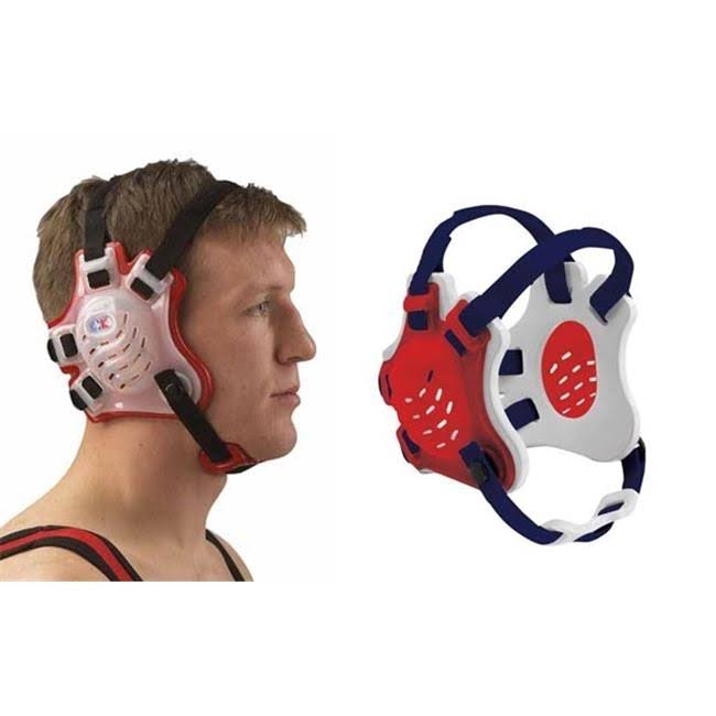 Scarlet/White/Navy Wrestling Headgear S6557